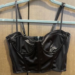 black corset top